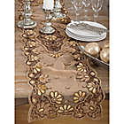 Alternate image 1 for Saro Lifestyle Irena 72-InchTable Runner in Gold