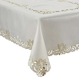 Saro Lifestyle Cupidon 65-Inch x 160-Inch Oblong Tablecloth in Ivory