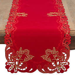 Saro Lifestyle Cupidon 54-Inch Table Runner in Red