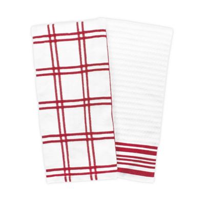 plaid kitchen towels