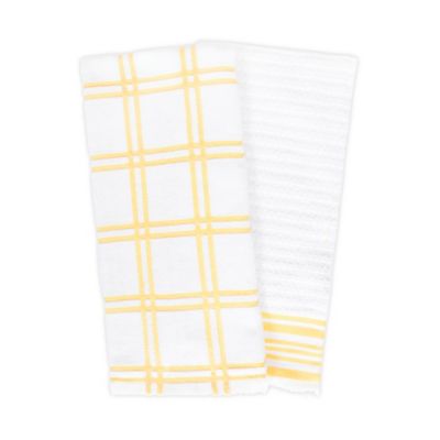 yellow kitchen towels