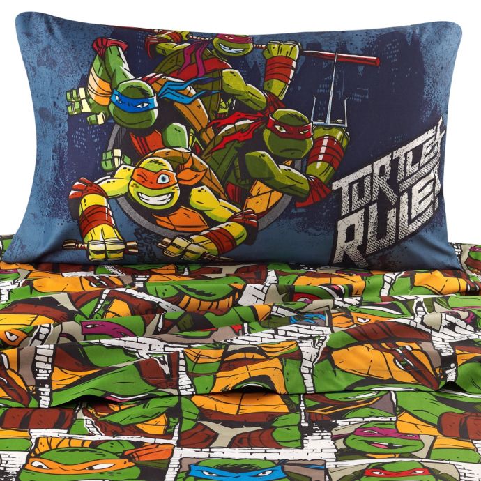 Teenage Mutant Ninja Turtles Dark Ninja Printed Sheet Set Bed
