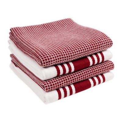 KAF Home Flat Kitchen Towels (Set of 4)