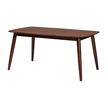 Baxton Studio Collette Dining Table In, Walnut Dining Table Canada