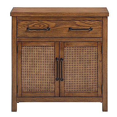 Bee &amp; Willow&trade; Cane 2-Drawer Cabinet in Walnut. View a larger version of this product image.