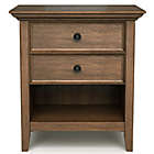 Alternate image 3 for Simpli Home Amherst Solid Wood Bedside Table in Rustic Natural Aged Brown