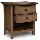 Alternate image 4 for Simpli Home Amherst Solid Wood Bedside Table in Rustic Natural Aged Brown