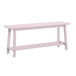 Decor Therapy Wood Bench Base in Rose Smoke