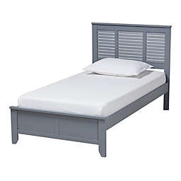 Baxton Studio® Loraina Twin Platform Bed in Grey