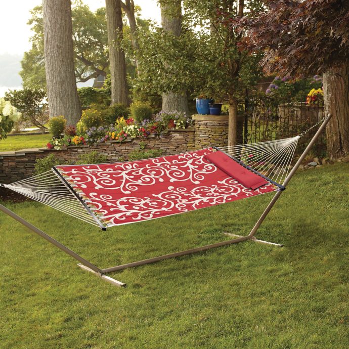 Reversible Hammock With Pillow In Swirl Stripe Bed Bath Beyond