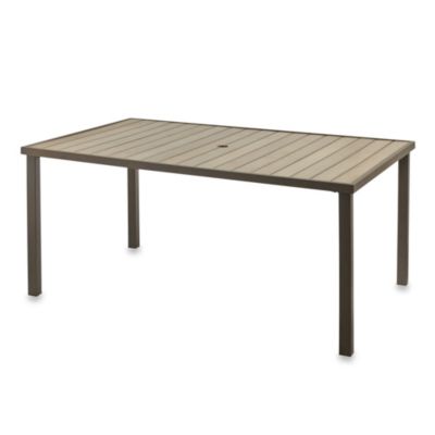 Resin Wood Rectangular Dining Table Bed Bath & Beyond