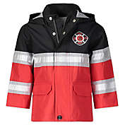 London Fog&reg; Fireman Hooded Rain Jacket in Red