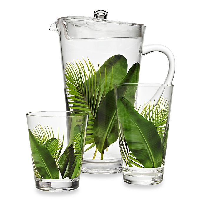Alternate image 1 for Poolside Palms Acrylic Drinkware