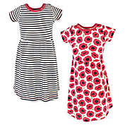 Touched by Nature 2-Pack Poppy Organic Cotton Dresses in Red