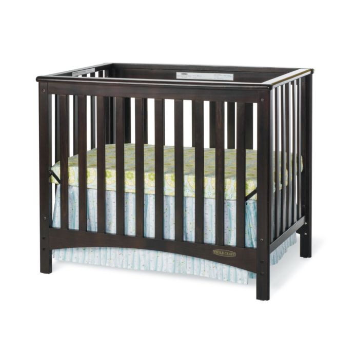 Child Craft™ London Euro 2in1 Mini Crib in Jamocha buybuy BABY