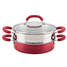 Rachael Ray™ Create Delicious Nonstick 3-Piece Steamer Set in Red