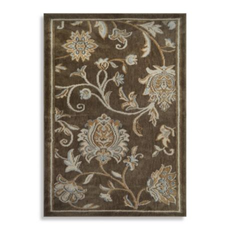 Home Dynamix Westwood Floral Washable Accent Rug in Taupe ...