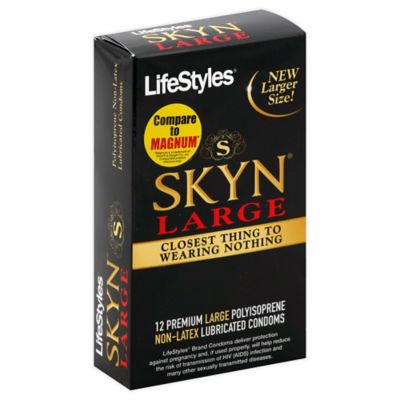 Lifestyles&reg; Skyn&reg; 12-Count Large Lubricated Non-Latex Condoms