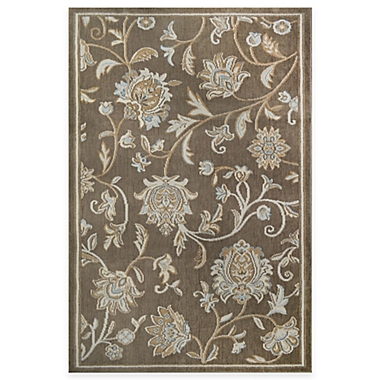 Home Dynamix Westwood Floral 2&#39;4 x 3&#39;7 Accent Rug in Taupe. View a larger version of this product image.