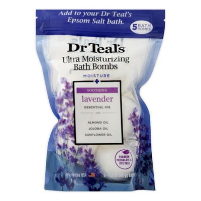 Dr. Teal&#39;s&reg; 5-Count Ultra Moisturizing Bath Bombs in Lavender