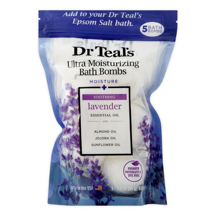 Dr. Teal's® 5-Count Ultra Moisturizing Bath Bombs in Lavender | Bed