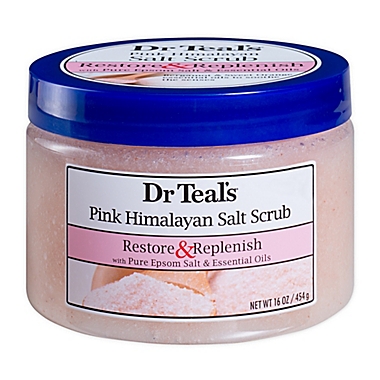 Dr Teal&#39;s Restore &amp; Replenish 16 oz. Pink Himalayan Salt Scrub. View a larger version of this product image.
