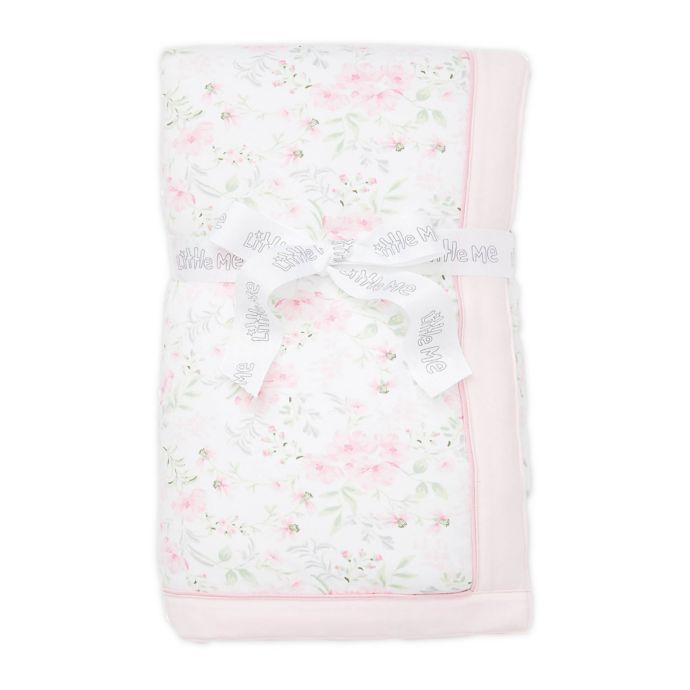 Little Me Blossom Garden Newborn Swaddle Blanket In Pink Buybuy