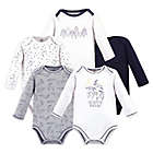 Alternate image 0 for Touched by Nature 5-Pack Constellations Long Sleeve Organic Cotton Bodysuits in White
