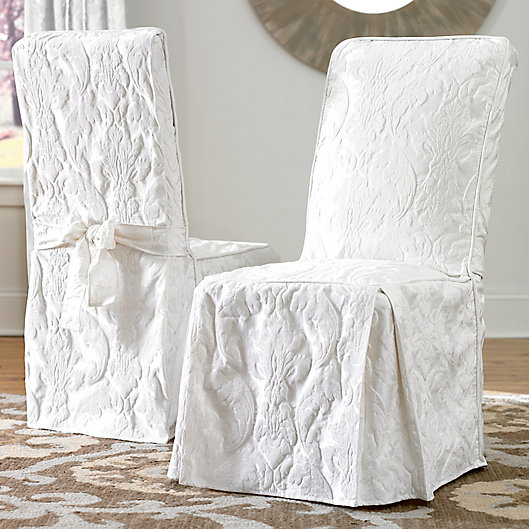 Long Arm Dining Chair Cover, Bed Bath And Beyond Damask Dining Room Chair Cover