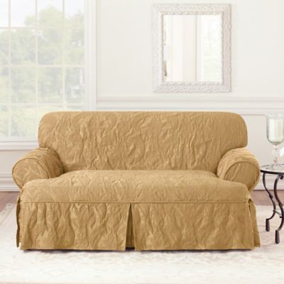Matelasse Damask 1 Piece T Cushion Sofa, Slipcovers For Sofa With T Cushions