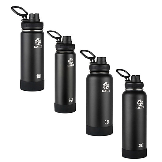 Alternate image 1 for Takeya® Actives Insulated Stainless Steel Water Bottle with Spout Lid