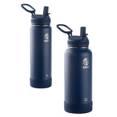 Takeya&reg; Actives Insulated Stainless Steel Water Bottle with Straw Lid