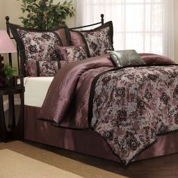 Purple Satin Bedding Bed Bath Beyond