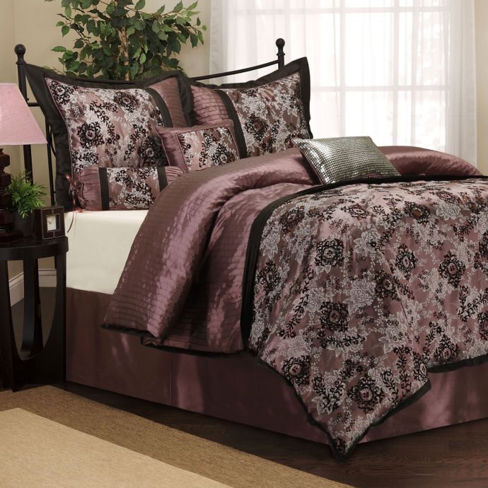 Nanshing Versailles 7 Piece California King Comforter Set In