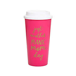 Pearhead® Mom Travel Mug in Pink/Gold