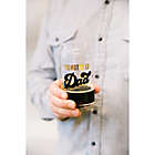 Alternate image 1 for Pearhead&reg; &quot;Promoted to Dad&quot; Beer Glass in Black/Gold