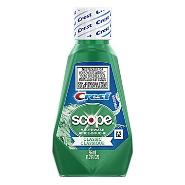 Crest&reg; 1.2 oz. Scope&reg; Outlast Travel Size Mouthwash in Original Mint. View a larger version of this product image.