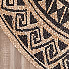 Alternate image 3 for Tribal Circular Hand Braided Round Area Rug in Tan/Black