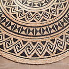Alternate image 4 for Tribal Circular Hand Braided Round Area Rug in Tan/Black