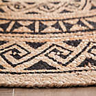 Alternate image 5 for Tribal Circular Hand Braided Round Area Rug in Tan/Black