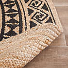 Alternate image 6 for Tribal Circular Hand Braided Round Area Rug in Tan/Black