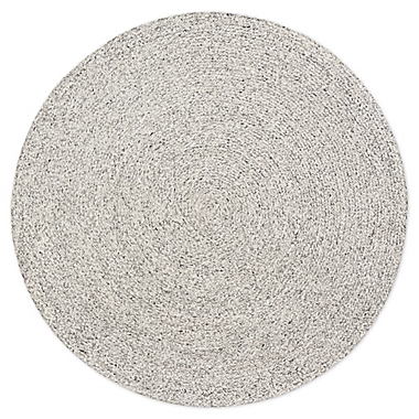 Cosmos Round Area Rug in Grey/Ivory. View a larger version of this product image.