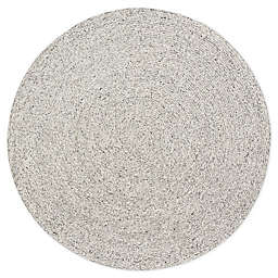 Cosmos Round Area Rug in Grey/Ivory
