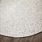 Alternate image 3 for Cosmos 8&#39; Round Area Rug in Grey/Ivory