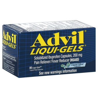 Advil&reg; Liqui-Gels&reg; 80-Count 200 mg Pain Reliever/Fever Reducer Liqui-Gels. View a larger version of this product image.