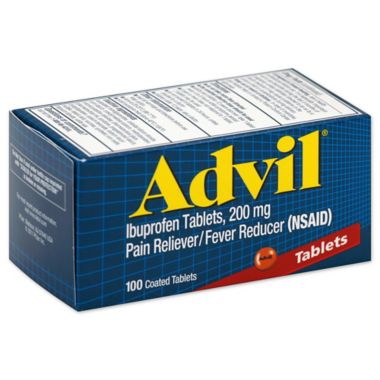 Advil 100-Count 200 mg Tablets. View a larger version of this product image.