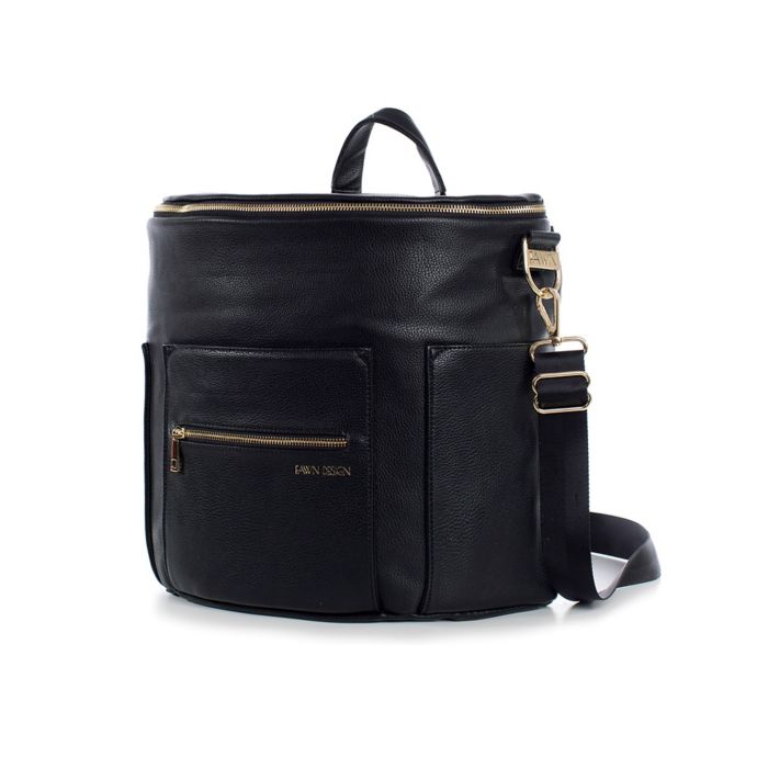 fawn leather diaper bag