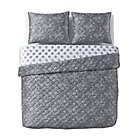 Alternate image 2 for Therapedic&reg; 12 lb. Weighted 3-Piece Reversible Full/Queen Quilt Set in Grey