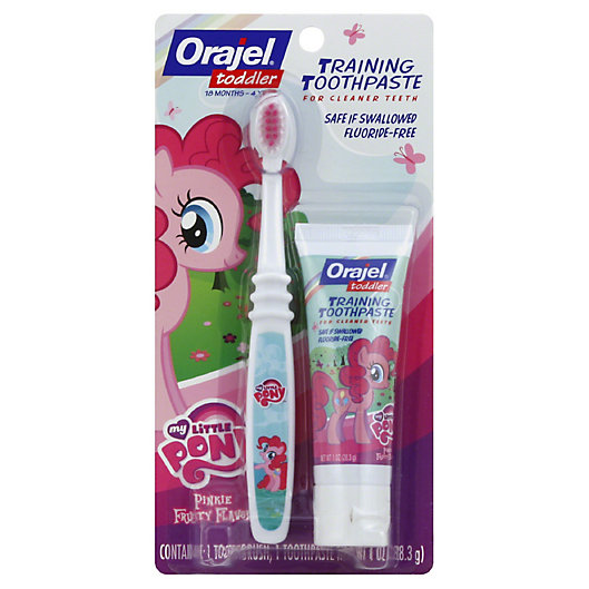 Alternate image 1 for Orajel™ My Little Pony Training Toothpaste with Brush in Pinkie Fruity Flavor