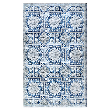 Couristan&reg; Pasha Sari Area Rug in Sapphire. View a larger version of this product image.
